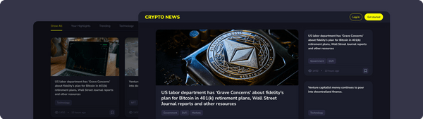 Crypto News Portal Case Cover