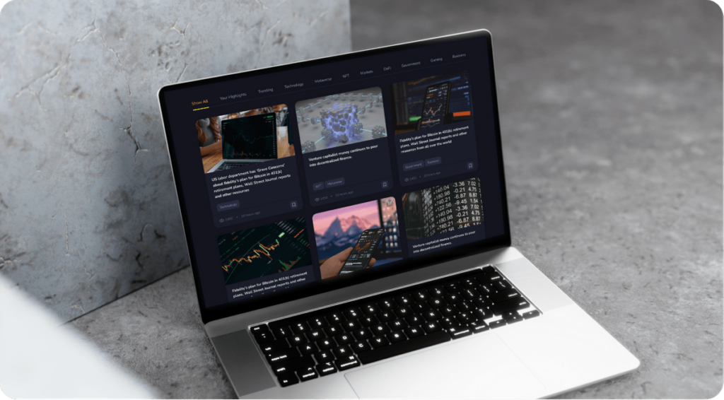 Crypto News Portal Showcase