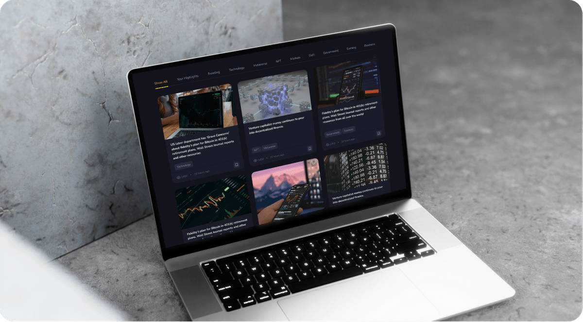 Crypto News Portal Showcase