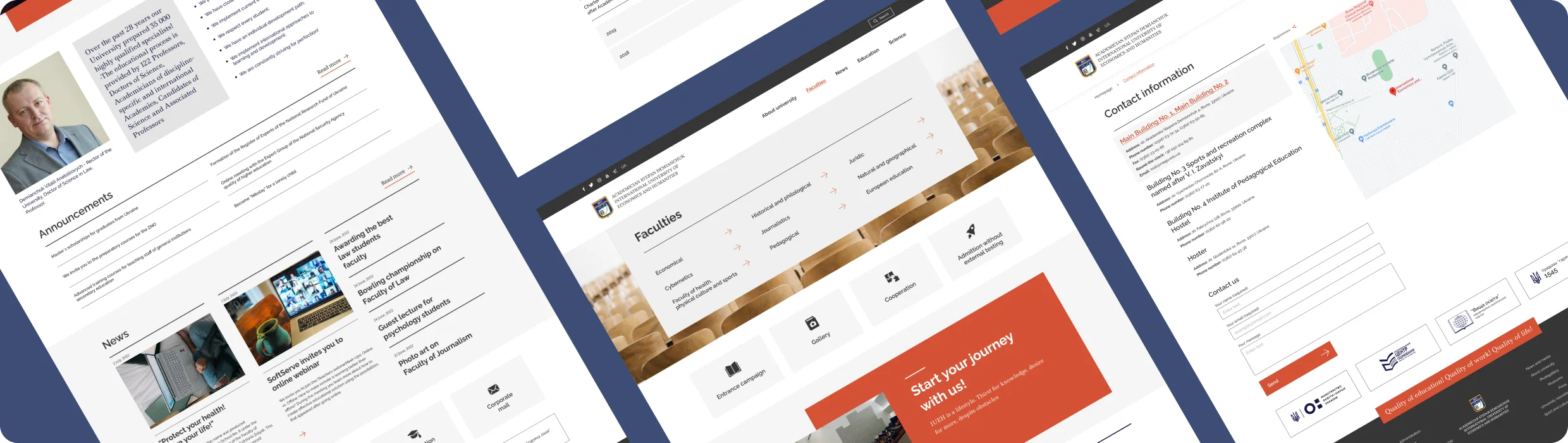 Educational institution website