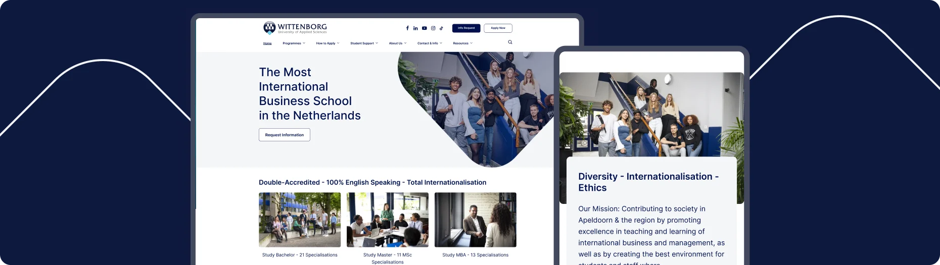 Redesign for international university