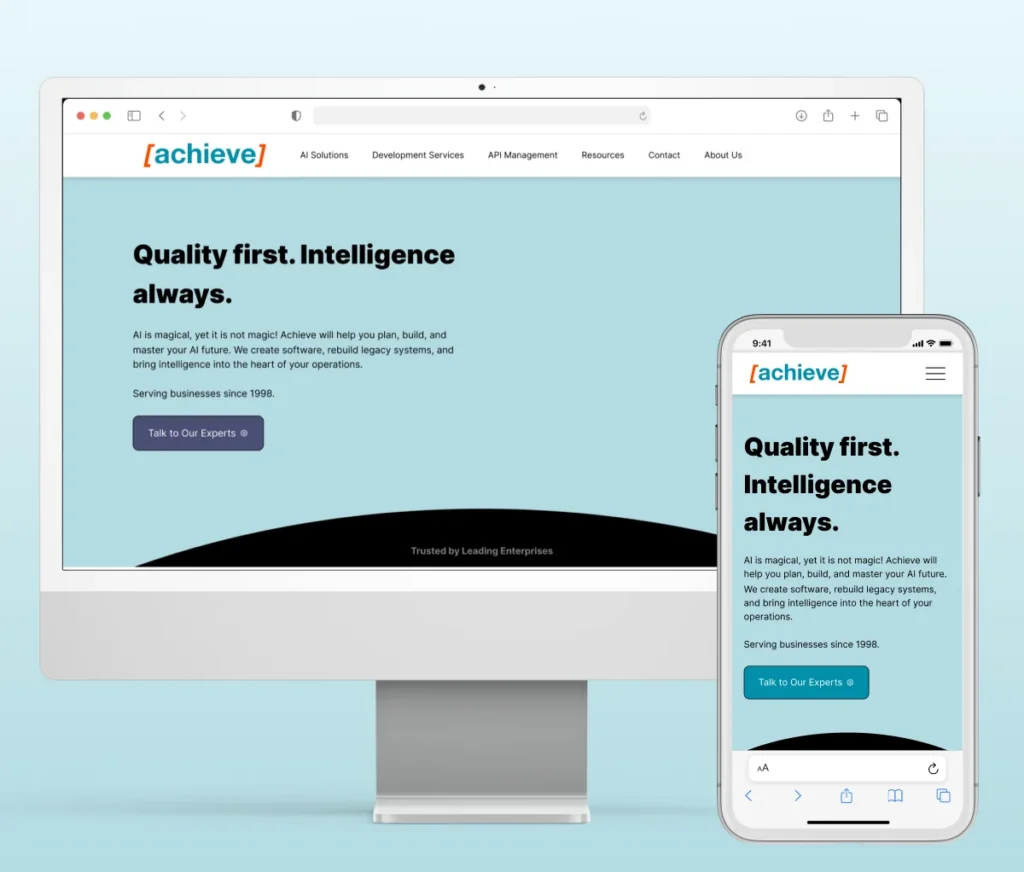 Portfolio cover – Achieve Internet