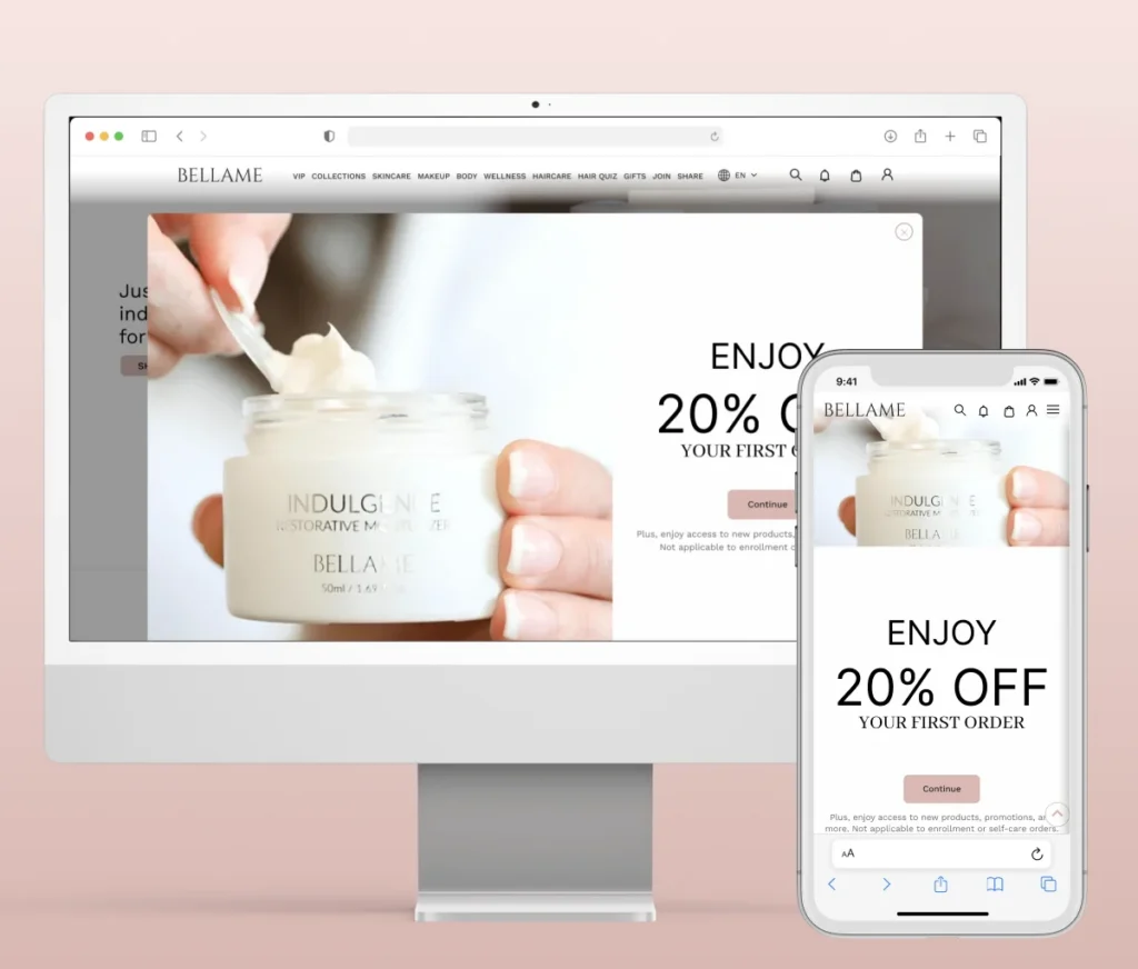 Portfolio cover – Bellame